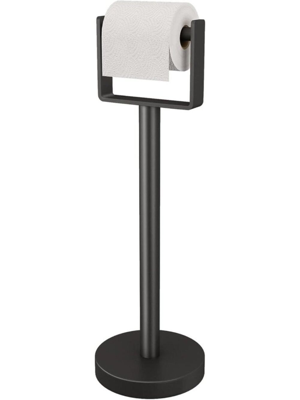 Sturdy Toilet Paper Holder Stand with Weighted Base - No Tipping, Easy Access